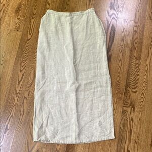 Light Beige Midi Skirt - Women's Classic Straight Skirt